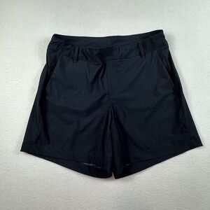 Spanx Shorts Womens Medium Black 6" SUNSHINE Shorts Elastic Waist Stretch